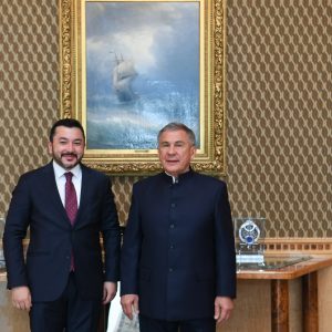 ICYF President H.E. Taha Ayhan was received by H.E. Rustam Minnikhanov, President of the Republic of Tatarstan