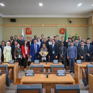 The participants of the Forum of Young Diplomats of the OIC were received by H.E. Rustam Minnikhanov, the President of the Republic of Tatarstan