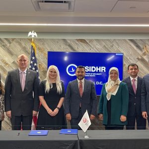 ICYF Delegation headed by H.E. Taha Ayhan Signed MoU with USIDHR