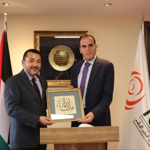 H.E. Taha Ayhan Received H.E. Mr. Isam Al Qadumi At The ICYF Headquarters