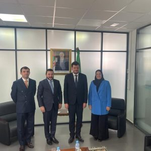 ICYF delegation led by Mr. Taha Ayhan, the ICYF President was received by H.E. Minister Yacine El Mahdi Walid, the Minister of Economy and Startups