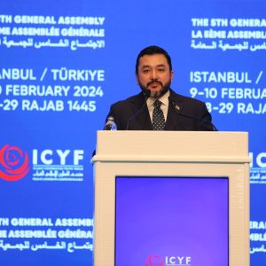 ICYF President Taha Ayhan Advocates for Palestinian Cause, Urges International Action at 5th General Assembly Closing Ceremony